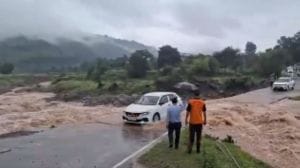 the UT administration set up a control room-cum-help desk to assist people and pilgrims following flash floods triggered by a cloudburst.