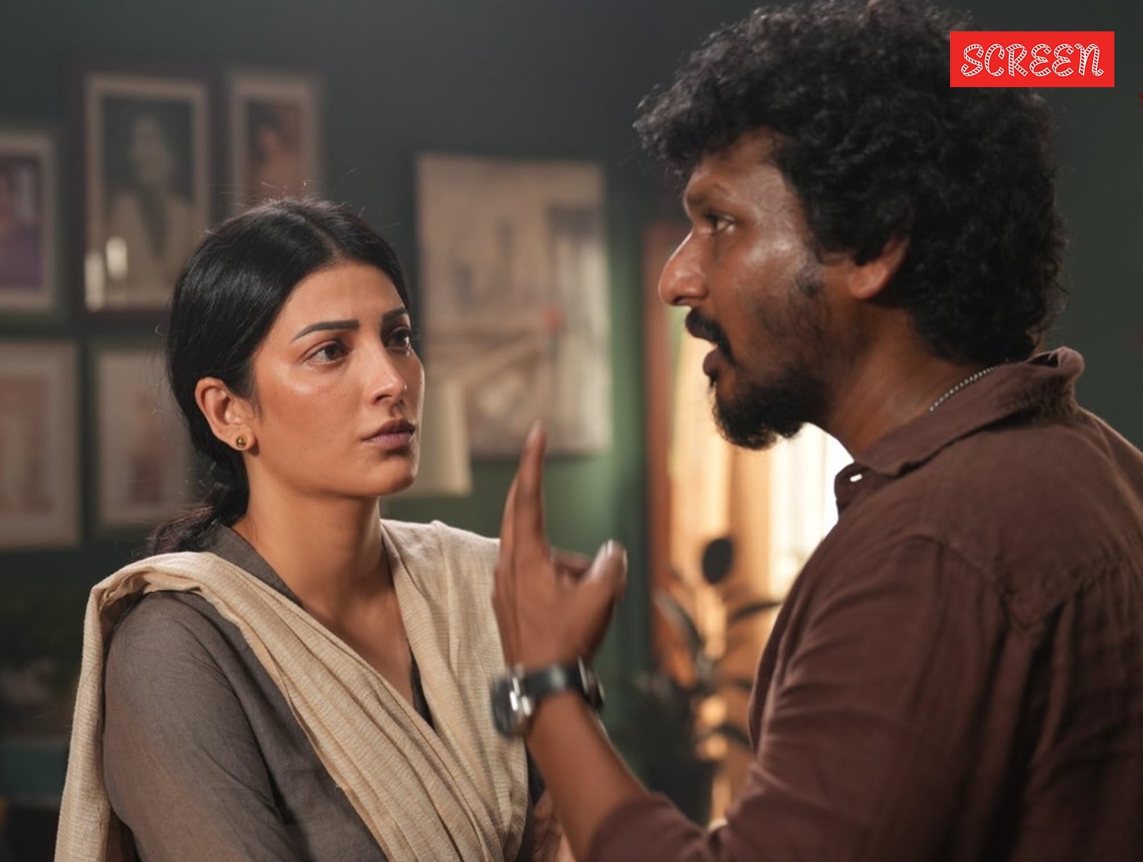 Lokesh Kanagaraj and Shruti Haasan.