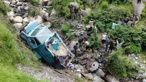  At least three CRPF jawans were killed in the accident
