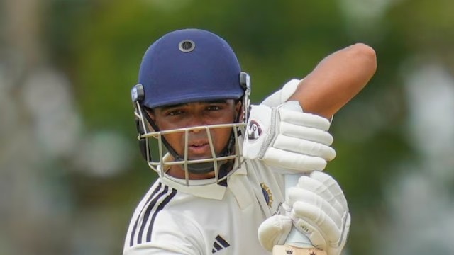 Danish Malewar in action during the Duleep Trophy 2025 match. (PTI)
