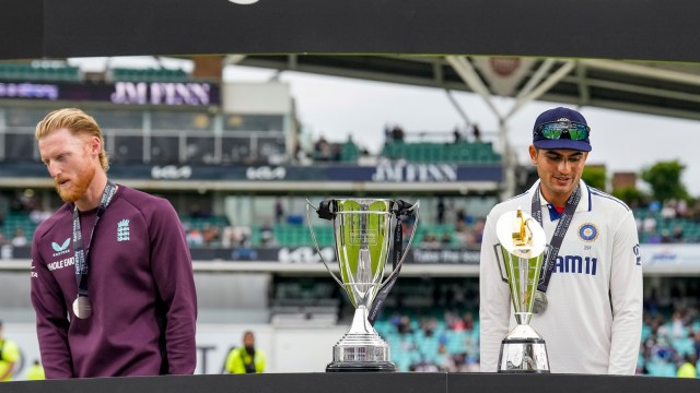 The ICC lauded Shubman Gill and Ben Stokes for their respective performances in the Anderson-Tendulkar Trophy. (PTI Photo)