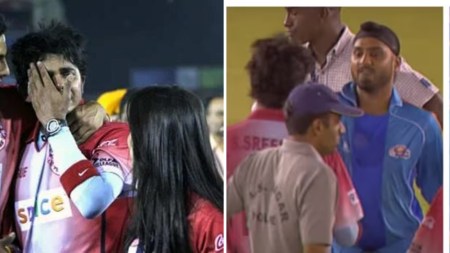 Former IPL commissioner Lalit Modi revealed sensational footage of Harbhajan Singh slapping S Sreesanth during the IPL 2008 match. (X/BCCI)