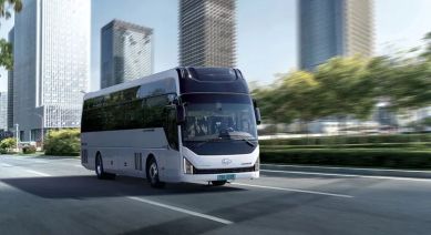 Hyundai carried out the trial of a hydrogen-powered bus service in NEOM