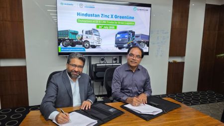 Signed contract to deploy 100 EVs with the country’s first commercial battery swapping system for concentrate transport (Image: HZL)