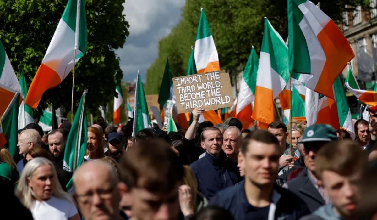 rise in racist attacks and protests against migrants in Ireland