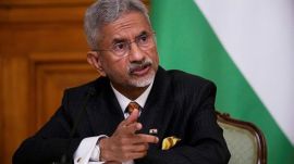 India's Foreign Minister Subrahmanyam Jaishankar attends a joint news conference with Russia's Foreign Minister Sergey Lavrov following their talks at Zinaida Morozova's Mansion in Moscow, Russia, Thursday, Aug. 21, 2025.AP/PTI(AP08_21_2025_000199A)