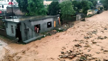 The cloudburst hit Jod Ghati village of Rajbagh during the intervening night of Saturday and Sunday