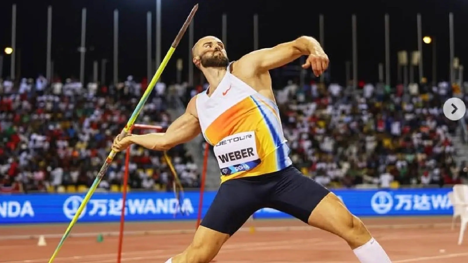 Those seeing the men's javelin only through the India-versus-Pakistan lens should start paying attention to Germany's Julian Weber. (Picture credit: Instagram)