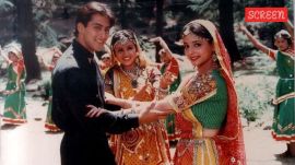 A still from Salman Khan and Kanchan film Sanam Bewafa