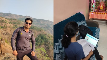 Kapil Bhatia and his 15-year-old daughter (File photo)