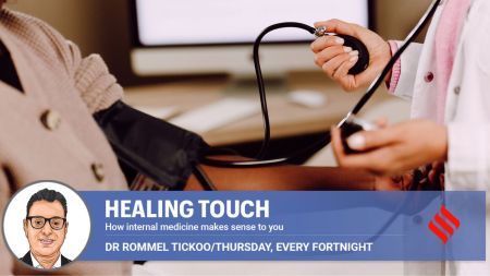 In rare cases, a major difference in blood pressure between arms can be a symptom of a tear in the wall of the aorta.