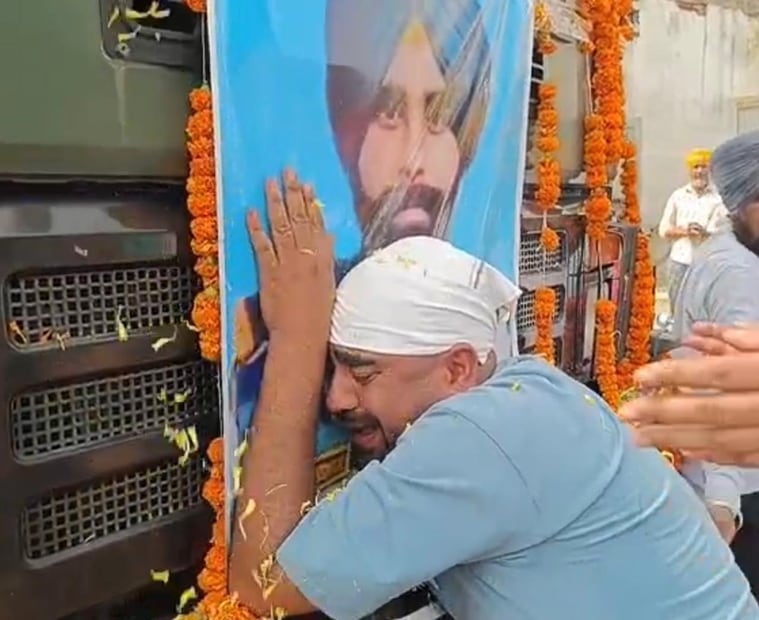 Red choora still on her wrists, wife bids adieu to Ludhiana soldier; cremated with full military honours