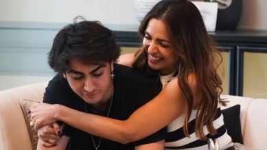 Malaika Arora with son Arhaan Khan