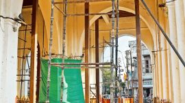 Mandvi gate repair, Mandvi gate, Vadodara Municipal Corporation, Vadodara, Ahmedabad news, Gujarat news, Indian express, current affairs