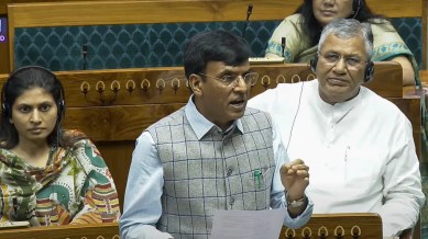Soon after Minister of Youth Affairs and Sports Mansukh Mandaviya moved the bills for consideration and passage in the Upper House at 3pm, there were vociferous opposition protests over revision of electoral rolls in Bihar. (File Photo)
