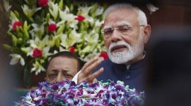 Speaking at a public rally in Varanasi’s Banauli village, PM Narendra Modi underscored that India is on track to become the world’s third-largest economy amid growing international uncertainty. (Express File Photo by Anil Sharma)