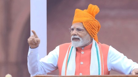 Prime Minister Narendra Modi delivers his Independence Day address from the Red Fort.