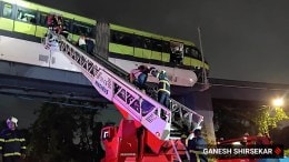 The monorail got stuck near Bhakti Park Station due to a minor power supply issue, said the Mumbai Metropolitan Region Development Authority.