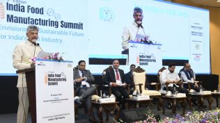 Naidu stated that India is rapidly emerging as a global food processing hub, and Andhra Pradesh contributes 9 per cent of the country's food processing output, valued at $49 billion.