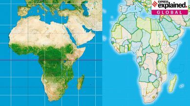 Africa, Africa world map, world map, Africa wants to ditch popular world map, Why Africa wants to ditch popular world map, African Union. Indian express news, current affairs