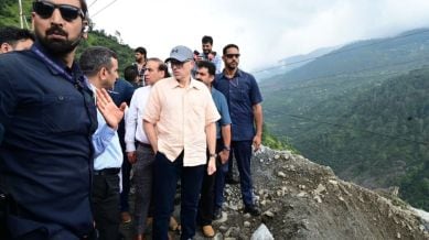 At Maroge in Ramban, the Chief Minister inspected a severely damaged stretch of the NH-44 and directed the NHAI and other executing agencies to restore this vital link on a war footing.