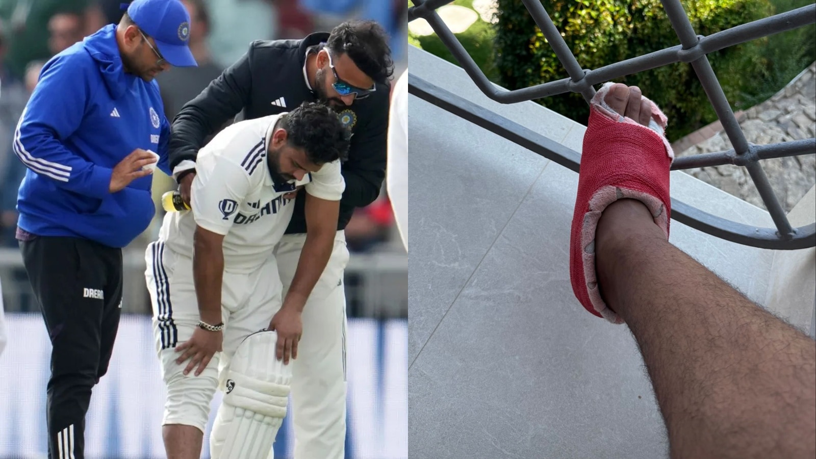 Rishabh Pant’s fractured foot in a cast, India Test vice-captain expresses frustration