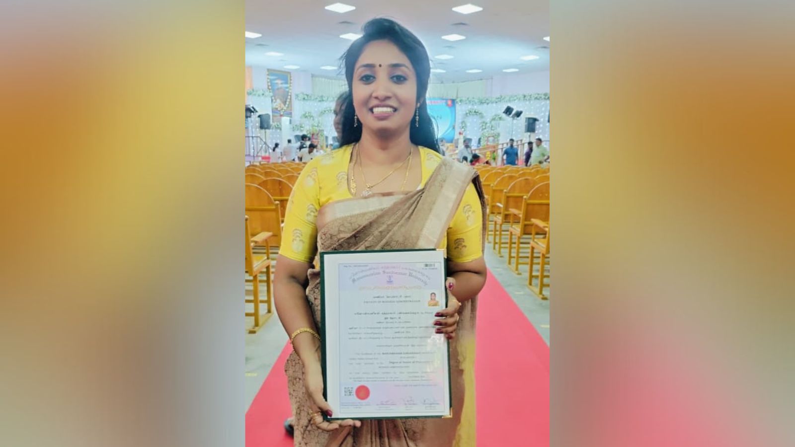 In a video, which has now gone viral, Joseph is seen walking past the Governor even as he smilingly gestures to her to stand next to him to receive the degree.