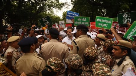Opposition leaders detained in Delhi on Monday