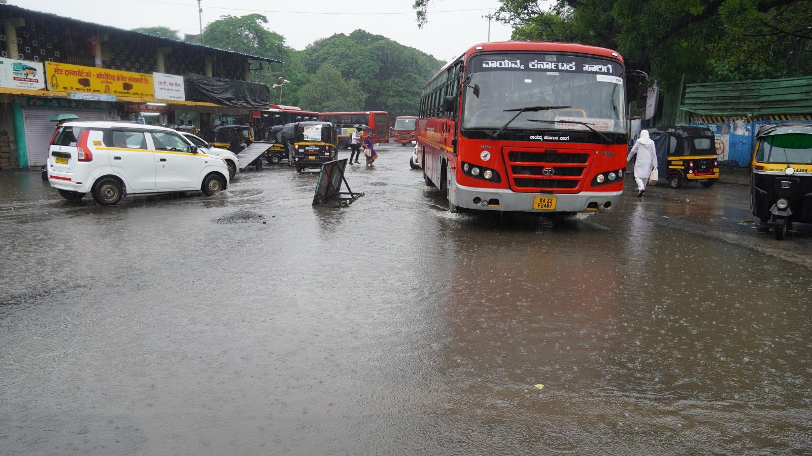 Some schools took the lead to declare a holiday due to the excessive rain, while others remained open.