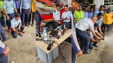 The new recruits described the training as an eye-opening experience that gave them practical knowledge of advanced nozzles, remote-controlled monitors, and rescue tools.