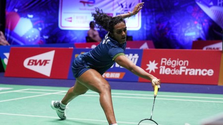 Sindhu blew away Nalbantova with a flurry of cross-court smashes, while against Letshanaa it required the use of her pace variations. (AP Photo)