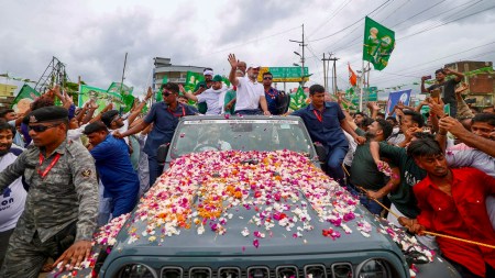 Voter Adhikar Yatra in Nawada