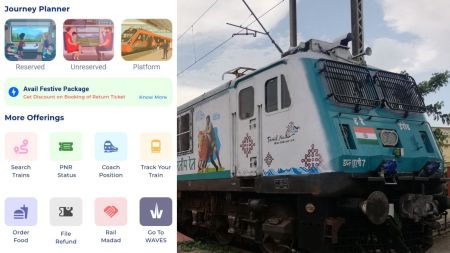 Launched on July 1, 2025, the RailOne app is all-in-one application with a user-friendly interface.