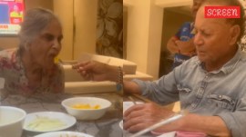 Sohail Khan shared a video of his father Salim Khan feeding mother Salma Khan