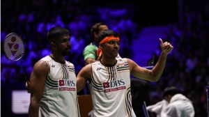 Satwik-Chirag in action at the Worlds. BWF / BadmintonPhoto