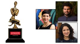 Screen Awards 2025: Anant Goenka, Executive Director, The Indian Express, Gunjan Soni, Country Managing Director - Youtube India and Priyanka Sinha Jha, Curator - Screen Awards.