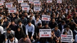 ssc protest in delhi