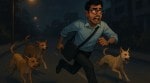 stray dogs chase Bengaluru techie