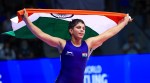 Tapasya, 19, became the Under-20 World Champion with a 5-2 win over Norway's Felicitas Domajeva in the women's 57 Kg final at Samokov, Bulgaria. (Photo Credit: UWW)