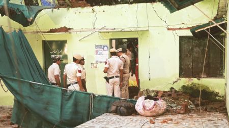 Humayun's Tomb collapse, Delhi heritage site accident, Nizamuddin monument damage, people trapped in debris, Delhi Fire Services rescue, 16th century mausoleum, UNESCO World Heritage site, Delhi tourist attraction, Humayun's Tomb news, Delhi building collapse