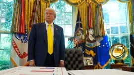 There's a third version that resides at the Oval Office of the White House, in “recognition of the 2025 tournament's exceptional hosts”, FIFA was quoted as saying by BBC Sport. (AP Photo)