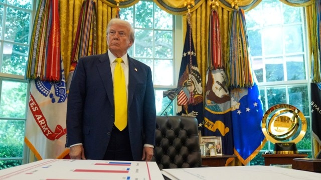 There's a third version that resides at the Oval Office of the White House, in “recognition of the 2025 tournament's exceptional hosts”, FIFA was quoted as saying by BBC Sport. (AP Photo)