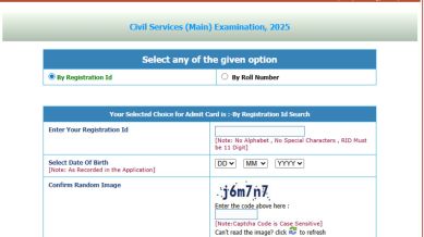 UPSC CSE Admit Card 2025: Websites to check hall tickets at upsc.gov.in