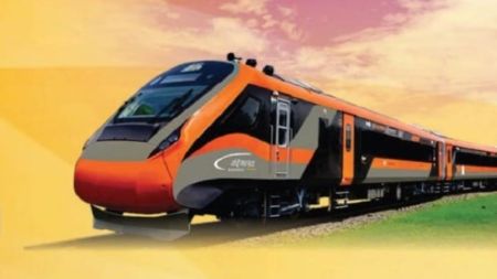 The semi-high-speed train is being maintained and operated by the Western Railway (WR) zone.