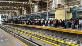 BMRCL is currently operating only three trains at a frequency of 25 minutes between the 19 km stretch connecting R V Road and Bommasandra.