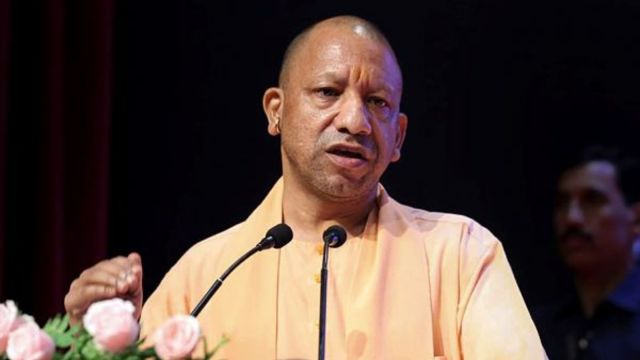 **EDS: THIRD PARTY IMAGE** In this image posted on Aug. 25, 2025, Uttar Pradesh Chief Minister Yogi Adityanath addresses the gathering during a felicitation ceremony following Group Captain Shubhanshu Shukla’s landmark visit to the International Space Station (ISS) as part of the Axiom-4 mission, in Lucknow. (@CMOfficeUP/X via PTI Photo)