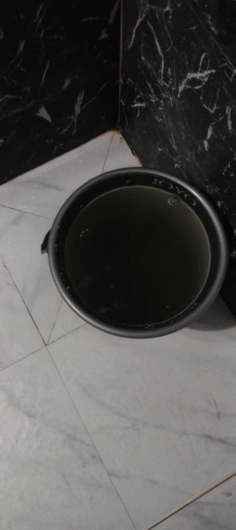 Black water at Royal Green apartments in Sector 11, Pocket 3, Dwarka