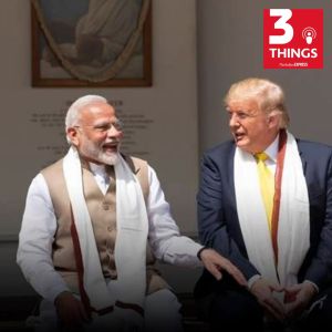3 things podcast the indian express modi 75th birthday speech, US tariffs, Uttarakhand landslide