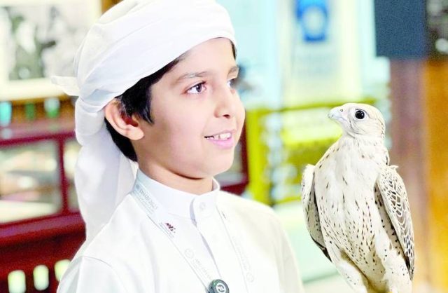 Meet Hamad Jassim Al Hammadi, a 9-year-old falconer in Abu Dhabi exhibition