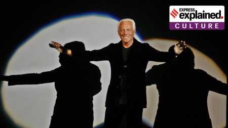 Giorgio Armani receives his share of applause after presenting his Emporio Fall-Winter 2007-2008 men's fashion collection, during the Milan Men's Fashion Week, in Milan, Italy. (AP/PTI)